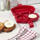5 of 5:Home Basics Quick Microwave Egg Cooker, 2 Inserts, Colors May Vary 