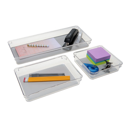 2 of 4:Paquete de 3 organizadores de cajones multiusos Simplify 