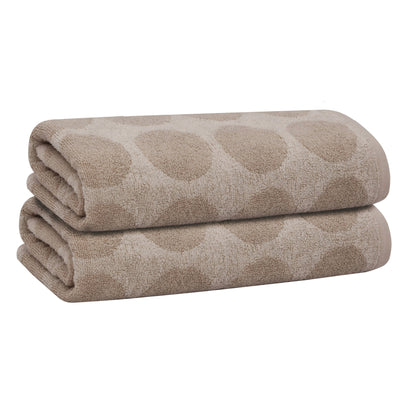 20 of 31:PREMIUS 2 Pack Circles 100% Cotton Yarn Dyed Bath Towel, 27x54 Inches 