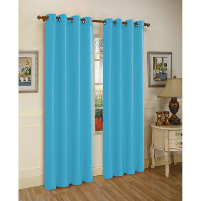14 of 20:Panneau de fenêtre à œillets en fausse soie Mira, 55 x 84 pouces 