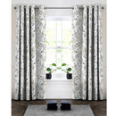 2 of 6:Oliver Printed Watercolor Floral Room Darkening Grommet Window Panel, 50x84 Inches 