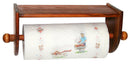 1 of 6:Home Basics Quick Install Rustic Pine Wood Wall Mounted Paper Towel Holder with Flat Top, Brown 