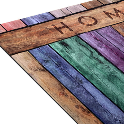 6 of 8:Achim Colorful Plank Heavy Duty Outdoor Mat, Multicolor, 18x30 Inches 