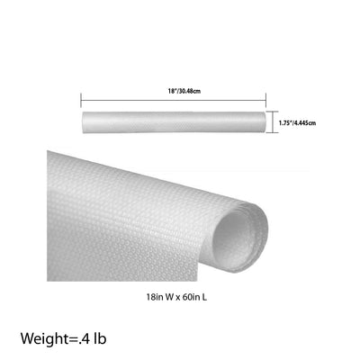 3 of 4:Revêtement d'étagère antidérapant à rayures Home Basics, transparent, 45 x 152 cm 