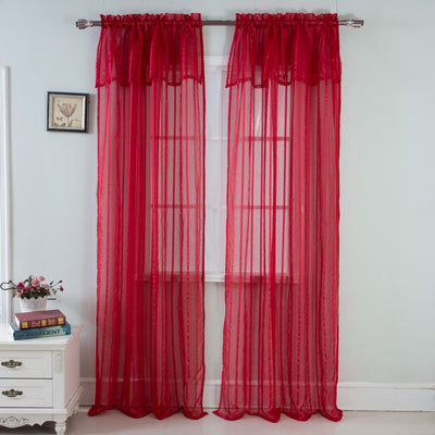 16 of 31:Gretchen Striped Rod Pocket Window Panel with Attached Valance, 54x90 Inches 