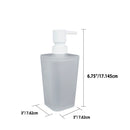 5 of 5:Home Basics Plástico recubierto de goma esmerilado, 10 oz. Dispensador de jabón de manos con bomba de plástico 