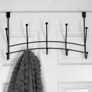4 of 5:Étagère de porte à 5 crochets Shelby de Home Basics, noire 