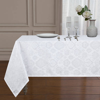 7 of 7:Astoria Jacquard Design Tablecloth 