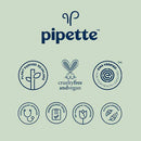 4 of 4:Pipette Baby Wipes with Renewable Plant-Derived Squalane, Fragrance-Free, 50 Count 