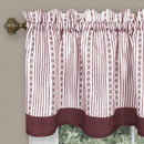 3 of 4:Westport Window Curtain Valance - 58x14 - Burgundy 