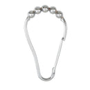 3 of 4:Bath Bliss - Paquete de 12 anillos enrollables para cortina de ducha con mosquetón en cromo 