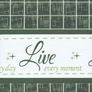 3 of 3:Live, Love, Laugh Window Curtain Valance - 58x14 - Green 
