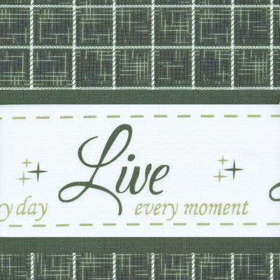3 of 3:Live, Love, Laugh Window Curtain Valance - 58x14 - Green 