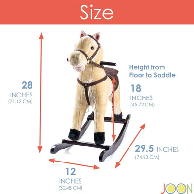 6 of 7:JOON Rocking Horse Pony, Beige 
