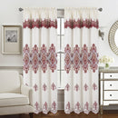 4 of 4:Panneau de fenêtre en macramé jacquard Arabella avec cantonnière attachée, 55 x 84 pouces 