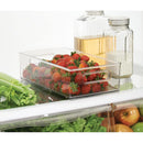 3 of 4:iDesign Plastic Portable Deep Storage Bin with Handles for Organizing, Clear, 14.5x8x4 Inches 