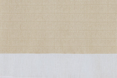 3 of 3:Darcy Window Curtain Tier and Valance Set 58x24/58x14 - Tan/White 