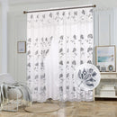 3 of 7:Yasmin Embroidered Window Curtain Panel with Attached Valance and Backing, 54x84 Inches 