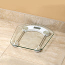 3 of 5:Home Basics Digital Glass Bathroom Scale, Clear, 12.75x12.75 Inches 