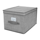 1 of 4:Caja de almacenamiento grande Simplify en gris jaspeado 