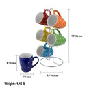 7 of 7:Home Basics 6-Piece Mug Stand With Polka Dot Print Mug 