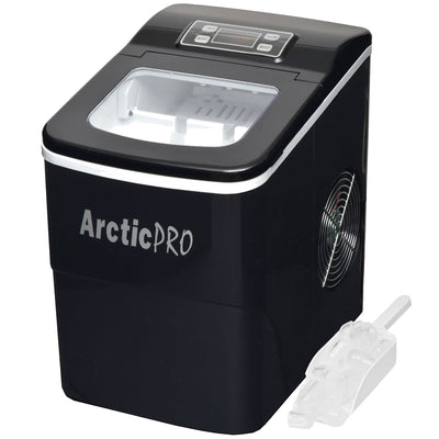 1 of 8:Machine à glaçons portable numérique Arctic-Pro, noire, pour deux tailles de glaçons 
