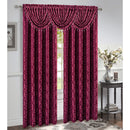 7 of 18:Roxanne Jacquard Rod Pocket Window Panel and Valance Treatment, All Sold Separately 