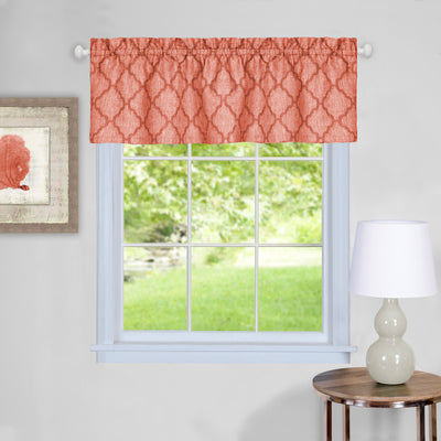 1 of 2:Colby Window Curtain Valance - 58x14 - Orange 
