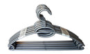 2 of 8:Home Basics Plastic Hanger, (Pack of 10), Silver 