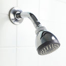 1 of 4:Home Basics Round Single Function Fixed Showerhead, Chrome 