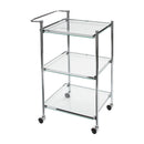 1 of 4:Chariot de service roulant en verre trempé Neu Home 