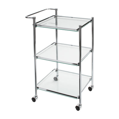 1 of 4:Chariot de service roulant en verre trempé Neu Home 