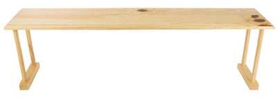 3 of 6:Étagère multi-usages Home Basics en bois de chêne, gain de place, 76 x 15 x 20 cm 
