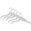 2 of 6:Cintres en plastique cristal Graceful Curve de Home Basics (lot de 5), transparents 