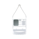 4 of 4:Bath Bliss Deluxe Flex Adjustable Shower Caddy in White 