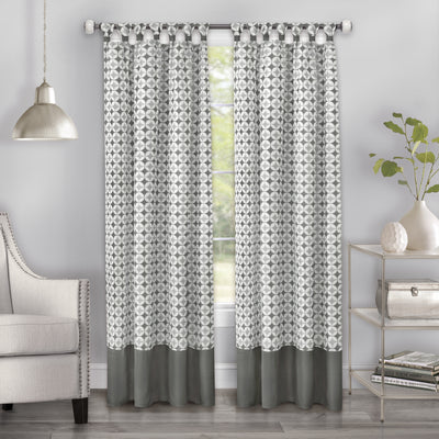 1 of 3:Rideau à pattes Callie - 52 x 63 - Gris 