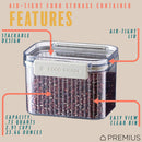 20 of 36:PREMIUS Plastic Food Storage Container, Rectangle, Clear-Natural 