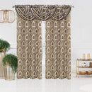 12 of 21:Lizet Damask Jacquard Rod Pocket Window Panel and Valance Treatments, All Sold Separately 