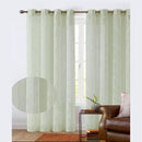 3 of 4:Cooper Leaf Embroidered Sheer Grommet Window Curtain Panel, 54x84 Inches 
