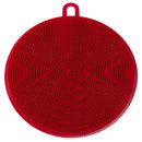 3 of 5:Brosses à récurer multi-usages en silicone double face Home Basics Gentle Clean avec boucle de suspension (lot de 2), multicolores 