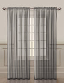 41 of 50:Paquete de 2 paneles de ventana con bolsillo para barra transparente Diamond, 54 x 84 pulgadas 