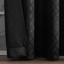 18 of 18:Tobias Damask Metallic Grommet Blackout Window Panel, 52x84 Inches 