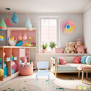 4 of 8:Chaises d'apprentissage empilables en plastique pour enfants JOON, bleu brumeux, 52,1 x 32,7 x 28 cm, lot de 2 (lot de 2) 