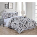 1 of 1:Paris 9 Piece Comforter Set, Multi 