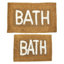 1 of 1:Dorian 2 Piece 100% Cotton Bath Mat Set, Gold, 17x24 and 20x32 Inches 