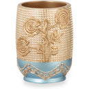 5 of 8:Juego completo de decoración de conjunto de baño Ombre Rose, azul dorado, todo se vende por separado 