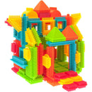 1 of 4:PicassoTiles 120-Piece Bristle Shape 3D Building Blocks Tiles Construction Toy Set 