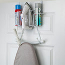2 of 9:Sunbeam Over the Door Hanging Iron Board Holder and Organizer, White 