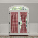7 of 7:Buffalo Check Gingham French Door Panel With Tieback 