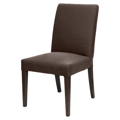 2 of 6:Housse de chaise de salle à manger Premius Vivian Stretch Diamond, 42 x 16 pouces 